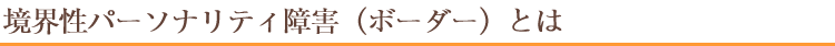 ���E���p�[�\�i���e�B��Q�iBPD�j�Ƃ�